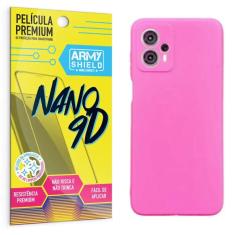 Imagem de Capa Capinha Pink Moto G13 + Película Nano Cerâmica 9D