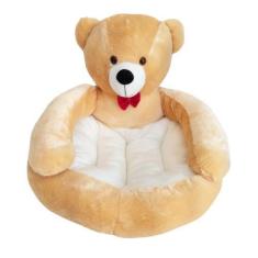Imagem de Cama Pet de Pelúcia em Formato de Urso para Cães e Gatos! - Emma Baby,