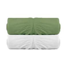 Imagem de Kit 2 Lencois Malha Casal com Elastico Vivaldi - Fio 30/1 Penteado - 100% Algodao (KIT 4)