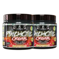 Imagem de Kit 2x Pre Treino Psichotic Frutas Vermelhas 300g Demons Lab