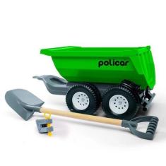 Imagem de Reboque Tipo Caçamba De Brinquedo Para Carrinhos Policar Da Poliplac