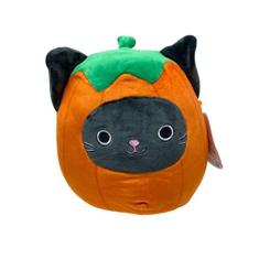 Imagem de Brinquedo de pelúcia de Halloween para animais, fantasia de abóbora Calio Black Cat, 8 polegadas