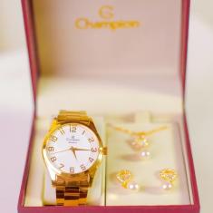 Imagem de Relógio Champion Feminino Dourado Barato com 1 Ano De Garantia