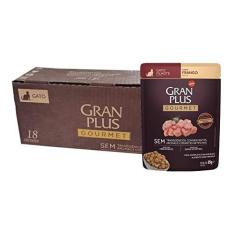Imagem de Ração Úmida GranPlus Gourmet Gatos Filhotes Frango 85g - Pack com 18 unidades