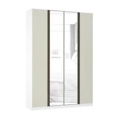 Imagem de Guarda Roupa 4 Portas 159,2 Cm Branco Com Kashmir