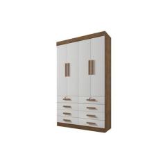 Imagem de Guarda Roupas Mônaco Plus 4Pts 100% Mdf Ddoro Móveis - D'doro