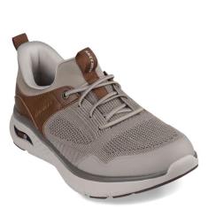 Imagem de Skechers USA Men's Tênis Arch Fit Crosser-Emeric, Castanho-Acinzentado/Marrom, 39