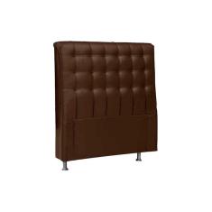 Imagem de Cabeceira Cama Box Estofada Solteiro Solteiro Dama Plus Solteiro - Courano Cacau - Simbal
