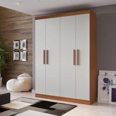 Imagem de Guarda Roupa 4 Portas 2 Gavetas Supreme Freijó/Off White