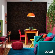 Imagem de Papel De Parede Adesivo Lavável Mesa Do Café 12M