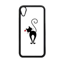Imagem de Capa de animal Sihouette em formato de coração para iPhone XR para proteção de telefone Apple