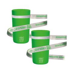 Imagem de 2 Copos Eco Verde com Cordão Green Cups 280 ml