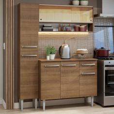 Imagem de Armário de Cozinha Compacta 137cm Rustic Emilly Madesa 09