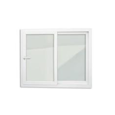 Imagem de Janela de PVC Integrada 140x150cm 2 Folhas com Vidro Liso e Cremona ITEC Brimak Branco