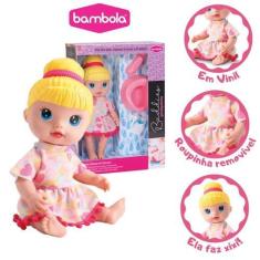 Imagem de Boneca Sissi Banho Tipo Reborn 41 Cm - BAMBOLA