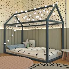 Imagem de Cama Casinha Infantil Liberdade Ludika Mobilia Escrita Antiga