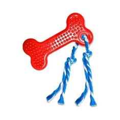 Imagem de Brinquedo São Benedito Pet Osso Dental Maciço Com Cravo Vermelho Para