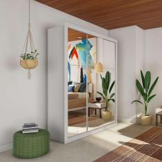 Imagem de Guarda-Roupa Casal Sara Gold 3 pt 4 gv Branco