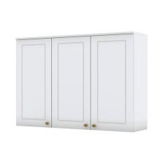 Imagem de Armário Aéreo 3 Portas 120 Cm Americana Branco Hp  Henn