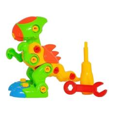 Imagem de Brinquedo Educativo Infantil Dino Rex Monta e Desmonta com Chavinha