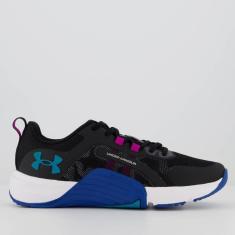 Imagem de Tênis Under Armour Tribase Resps Preto e Azul-Unissex