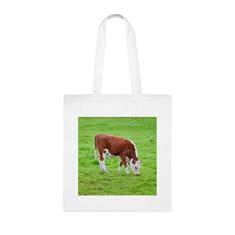 Imagem de Sacola de vaca, presente para amantes de vaca, bolsa de ombro de vaca, bolsas reutilizáveis de vaca, ideia de presente de cesta de Natal de aniversário, presente para ela, presente