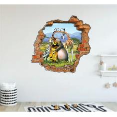 Imagem de Adesivo Buraco de Parede Madagascar tamanho 55cm x 50cm