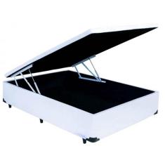 Imagem de Cama Box Cama Baú Casal Branco Beflex 138x188x41
