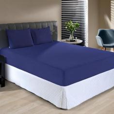 Imagem de Jogo De Lençol Casal 3 Pçs 100% Algodão Fine - Edromania