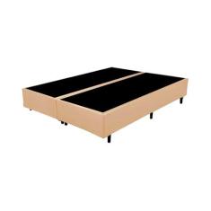 Imagem de Base Box Queen Bipartido Santo Box Sintético Bege 40x158x198
