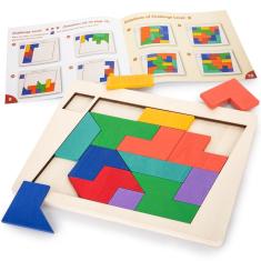 Imagem de Blocos de quebra-cabeça de madeira Shindel 3D Russian Jigsaw Puzzles