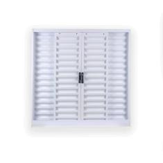 Imagem de Janela de Aço Veneziana de Correr 100x100cm 4 Folhas com Grade Minas S