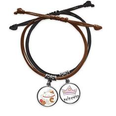 Imagem de DIYthinker Pulseira de couro com corrente de mão e corrente de couro com flor de gato da sorte japonesa