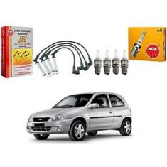 Imagem de Kit Vela Ngk Cabo Chevrolet Corsa 1.0 8V Mpfi 1.4 8V Mpfi 1.6 8V Mpfi 1997 A 2004