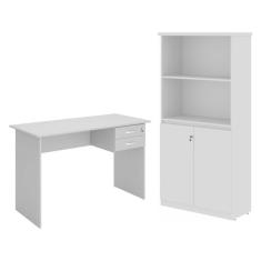 Imagem de Escrivaninha e Armario Estante Filipinas Cinza