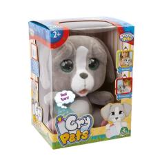 Imagem de Pelúcia Cry Pets Cachorrinho Com Mamadeira Multikids BR1500