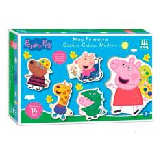 Imagem de Meu Primeiro Quebra Cabeça Peppa Pig Madeira 5 em 1 Nig