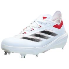 Imagem de adidas Tênis de beisebol masculino Adizero Impact, Branco/preto/Team Power Red, 15