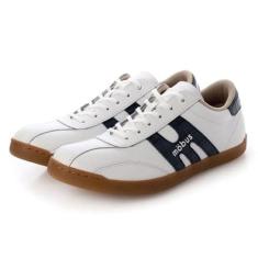 Imagem de MOBUS(モーブス) Tênis de couro unissex Munster, Croco branco/azul-marinho, 39 BR