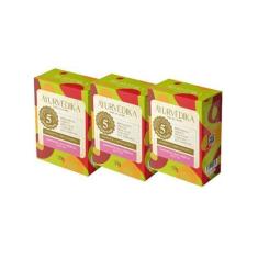 Imagem de Kit 3 Sabonetes em Barra 100% Vegetais White Tea Ayurvédika
