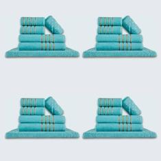 Imagem de Jogo De Toalhas 24 Pçs Coleção Dubai 100% Algodão Verde