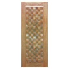 Imagem de Porta De Madeira Maci a Couro Casmavi De Cedro Arana - 2.10 (