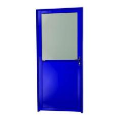 Imagem de Porta Meia Lambril Meia Vidrão Super 25 Vidro Boreal 210cm x 90cm Brim
