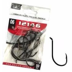 Imagem de Anzol Pesca Marine Sports 12146 N°6 (1,5cm) Black 50 Peças