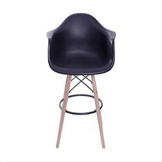 Imagem de Banqueta DKR Polipropileno com Braço  Base de Madeira - OR Design