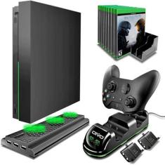 Imagem de Suporte Base Vertical Xbox One X Cooler Dock Cabo Usb