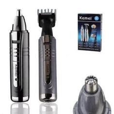 Imagem de Maquina Barba Kemei Nariz Sobrancelha Cabelo Recarregável Km-6511 Full