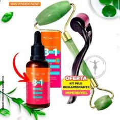 Imagem de Kit Massageador Facial Rolo Jade +Sérum 3 Em 1+ Roller - Significado D