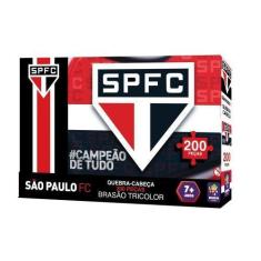 Imagem de Quebra-cabeça São Paulo Brasão Tricolor 200 Peças - Mimo
