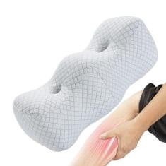 Imagem de Travesseiro de contorno sob o joelho, travesseiro de perna, suporte de perna e joelho, costas relaxantes, joelhos e quadril, travesseiro ajustável para altura da perna, travesseiro de perna de espuma,